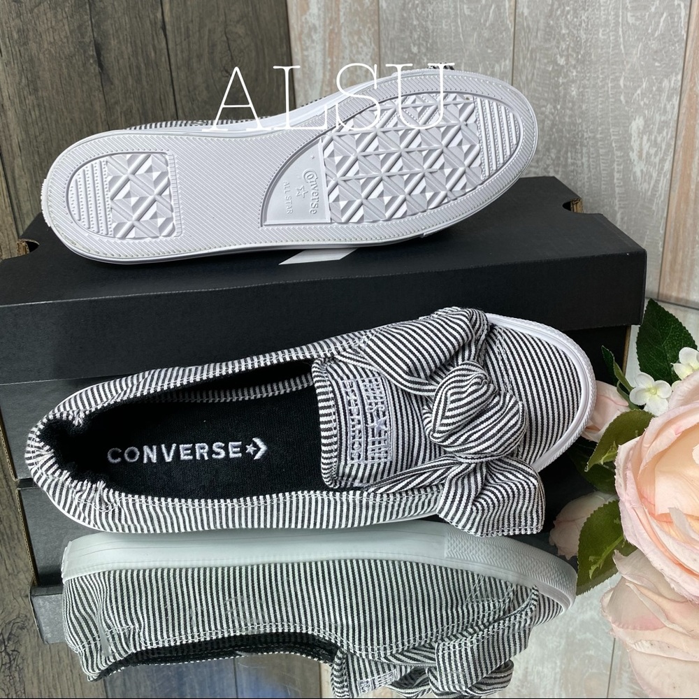 NWT Converse Ctas Knot Slip White Black W AUTHENTI - Picture 5 of 9